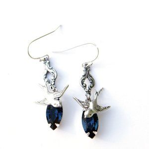 Ravenclaw Inspired Swarovski Crystal Earri…